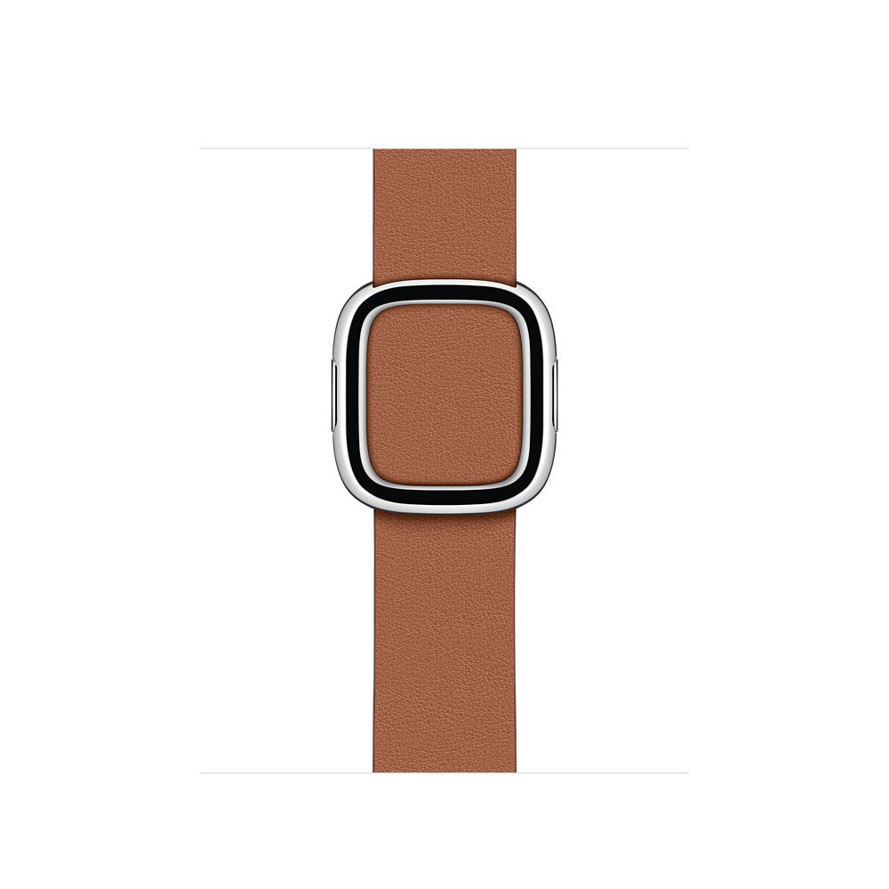 Apple Watch 40mm Band: Saddle Brown Modern Buckle - Medium