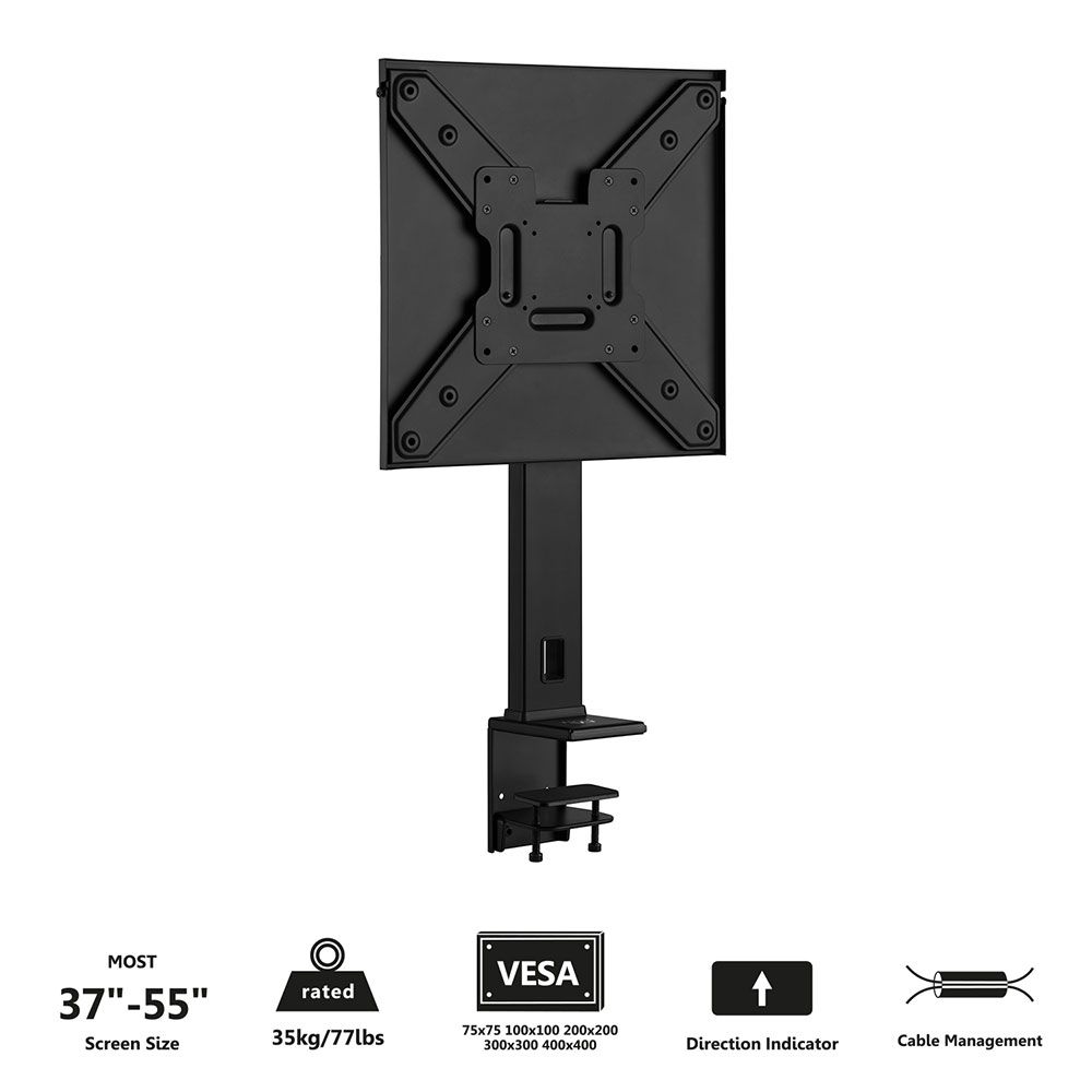 Ewent EW1543 Flatscreen Desk Clamp 37 up to 55 inch Black