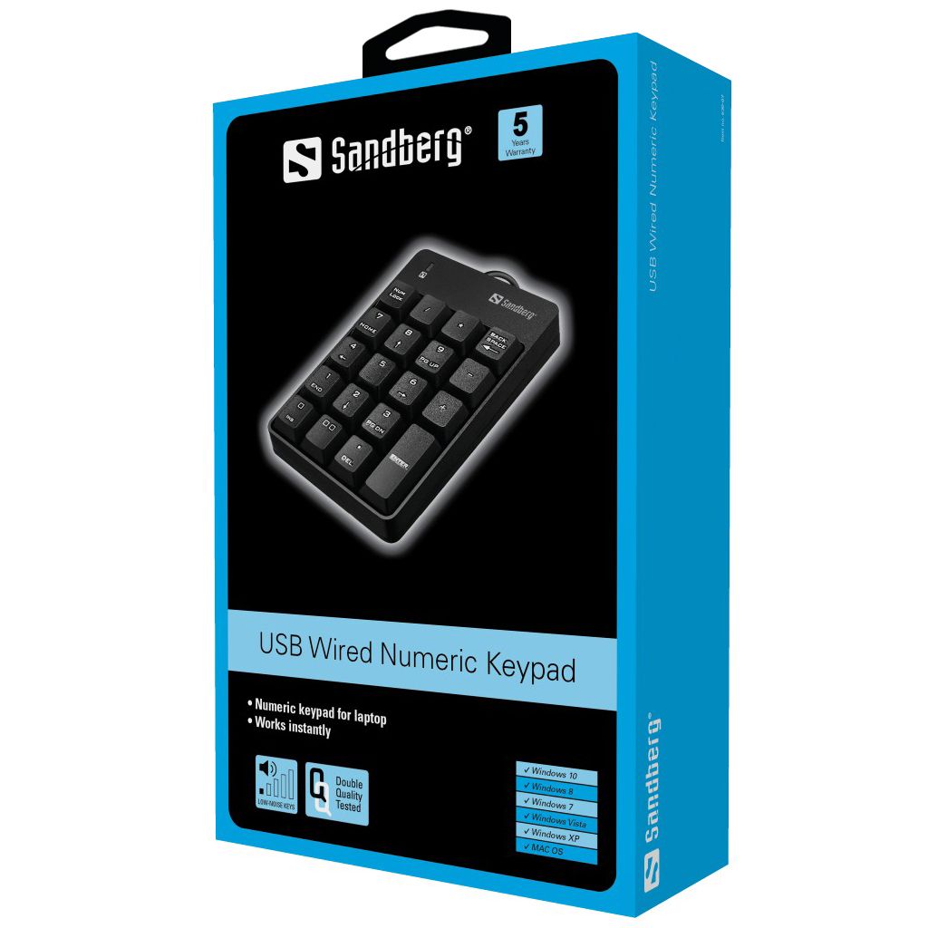 Sandberg Sandberg USB Wired Numeric Keypad Black