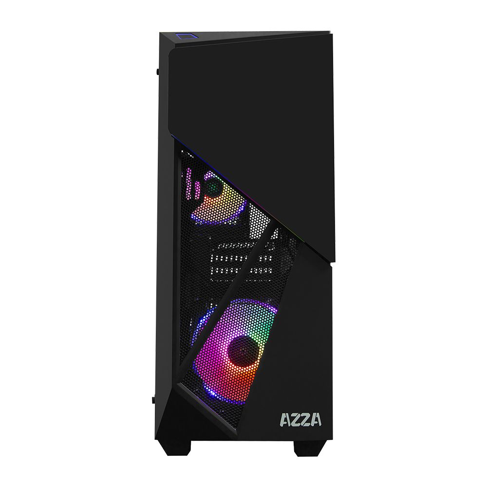 AZZA Inferno 310 RGB Tempered Glass Black