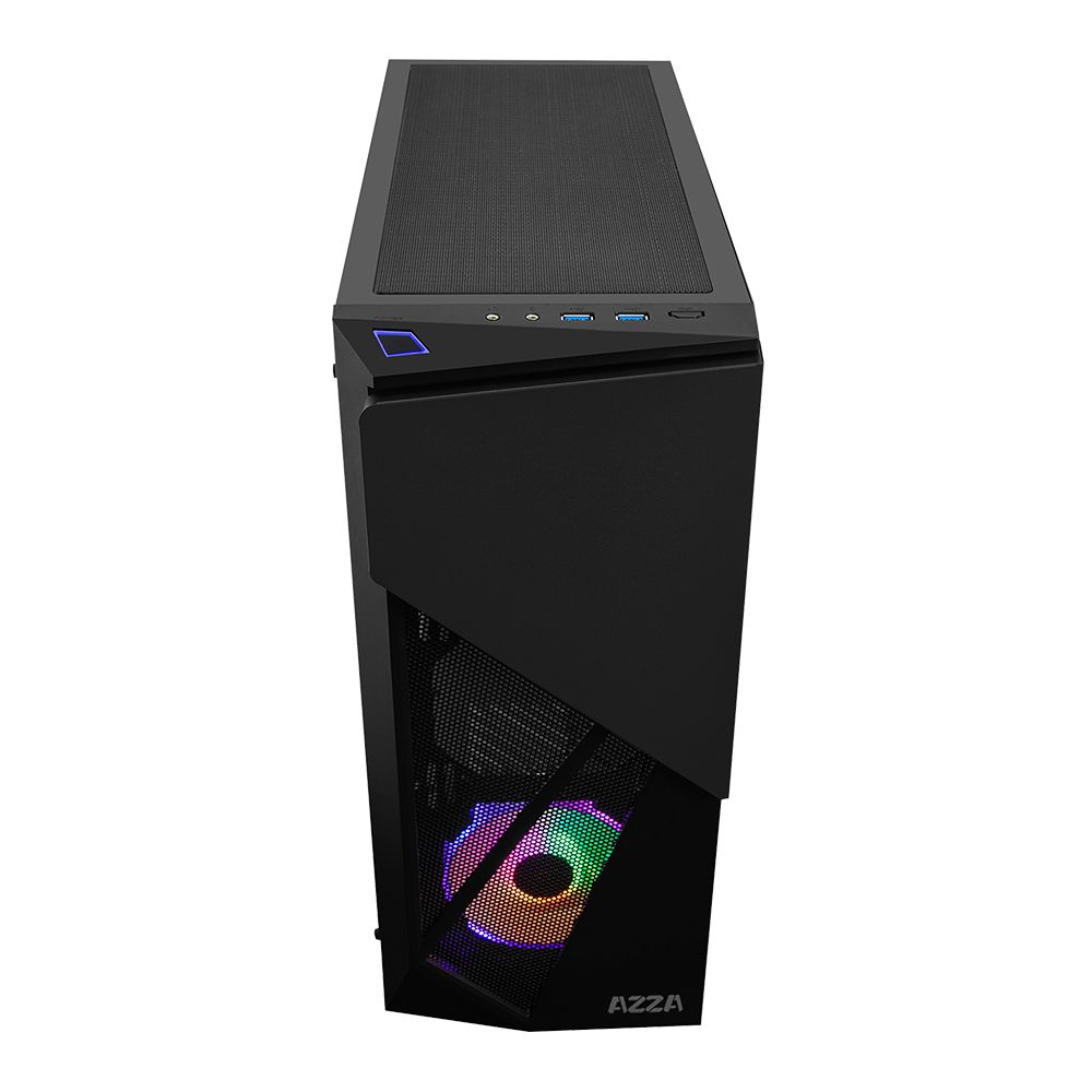 AZZA Inferno 310 RGB Tempered Glass Black