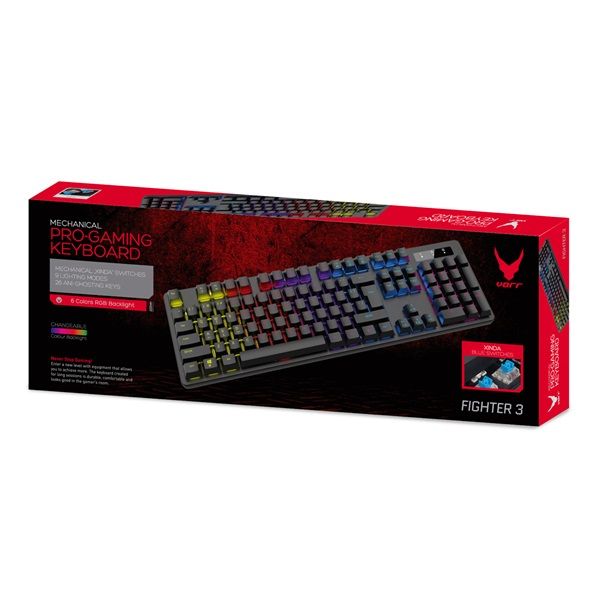 Omega VMK89B Mechanical keyboard Black EN