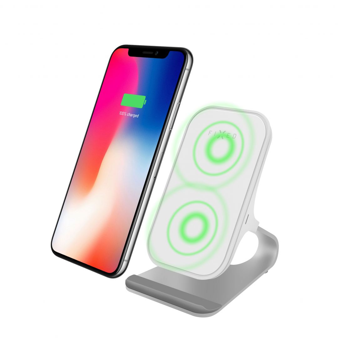 FIXED Wireless Charging Stand Frame Wireless, white