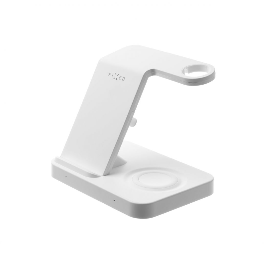 FIXED Powerstation with wireless charging for up to 3 devices, white