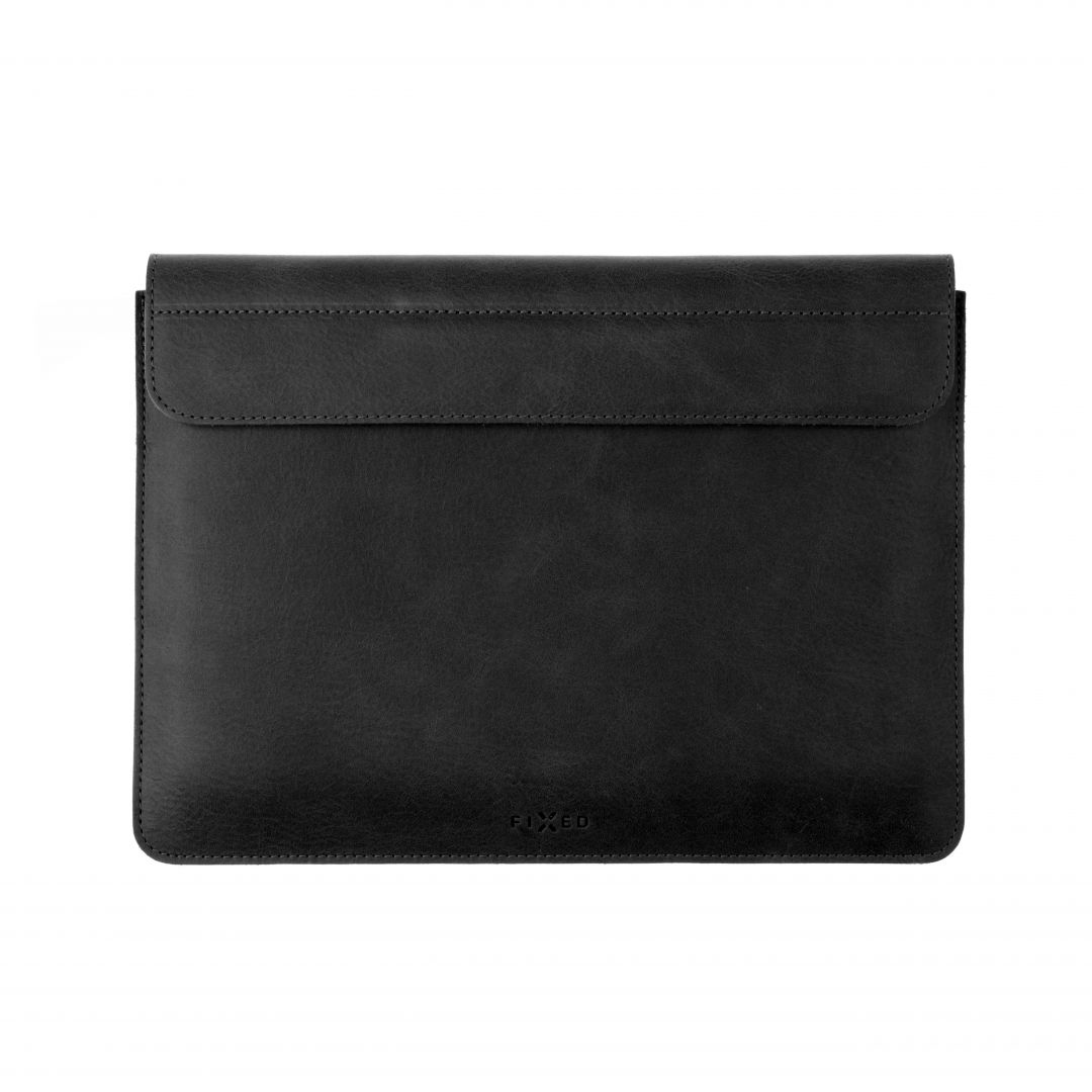 FIXED Leather case FIXED Oxford  for Apple MacBook Pro 16 " (2019 and newer), black