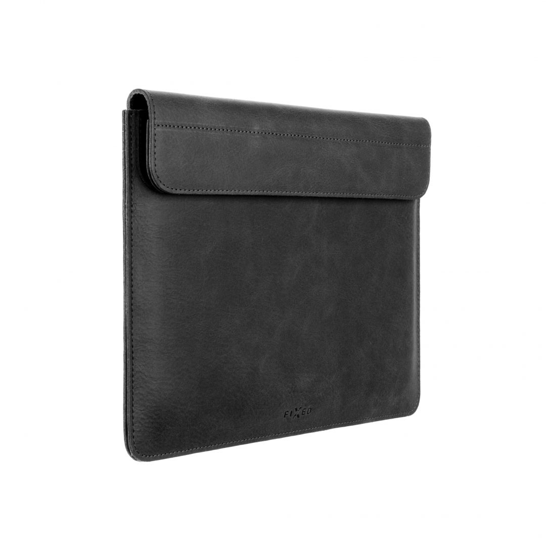 FIXED Leather case FIXED Oxford  for Apple MacBook Pro 16 " (2019 and newer), black