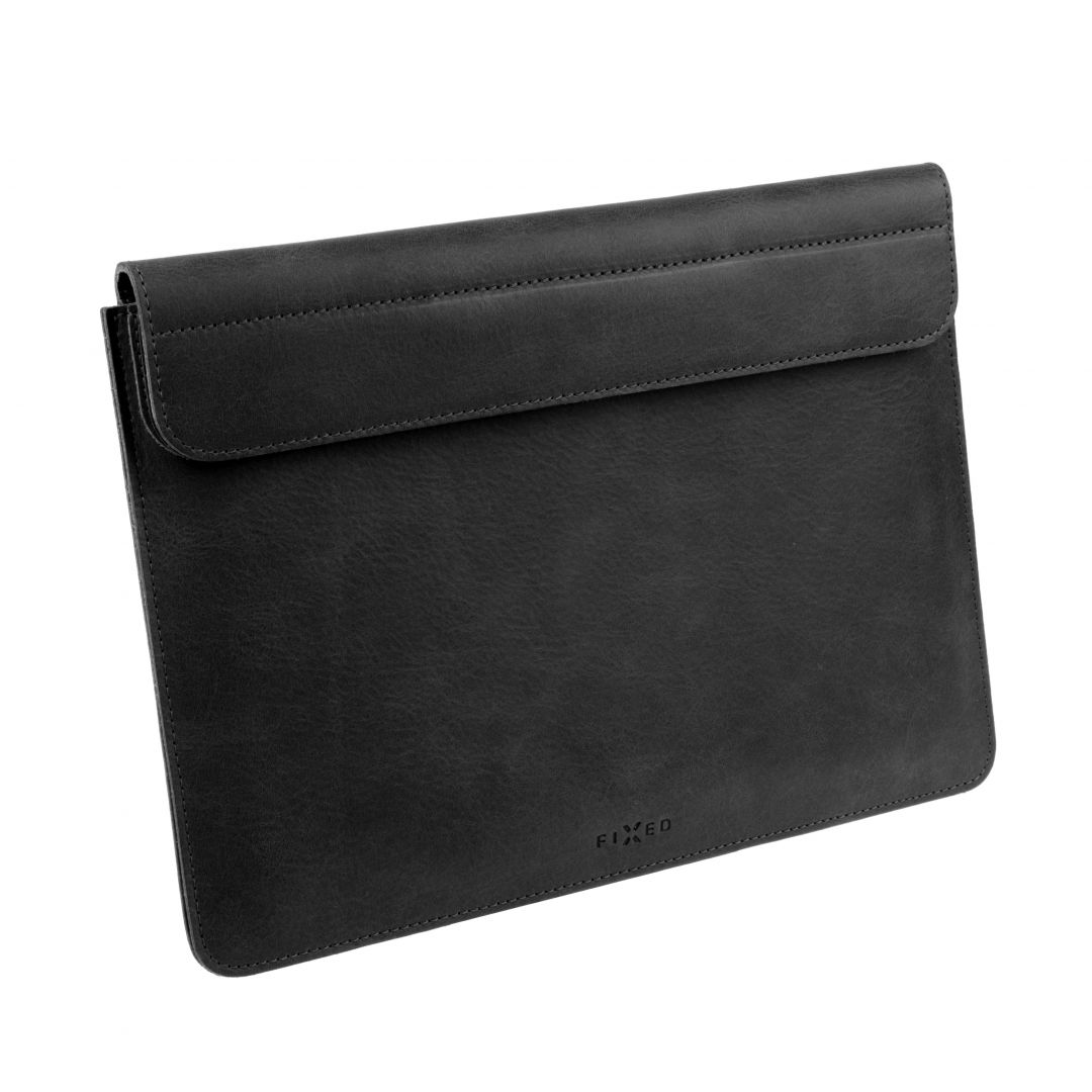 FIXED Leather case FIXED Oxford  for Apple MacBook Pro 16 " (2019 and newer), black