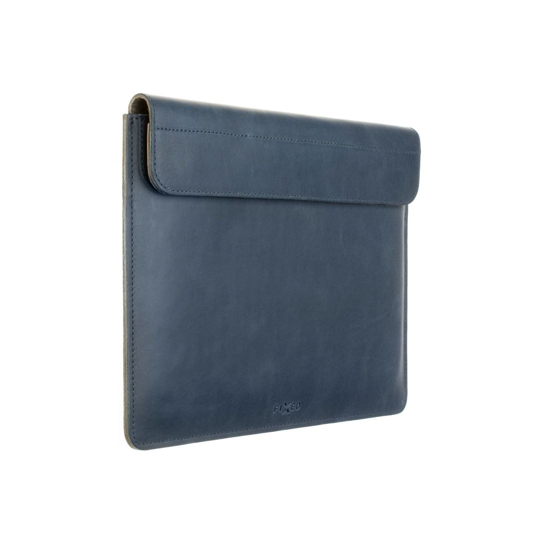 FIXED Leather case FIXED Oxford  for Apple MacBook Pro 16 " (2019 and newer), blue