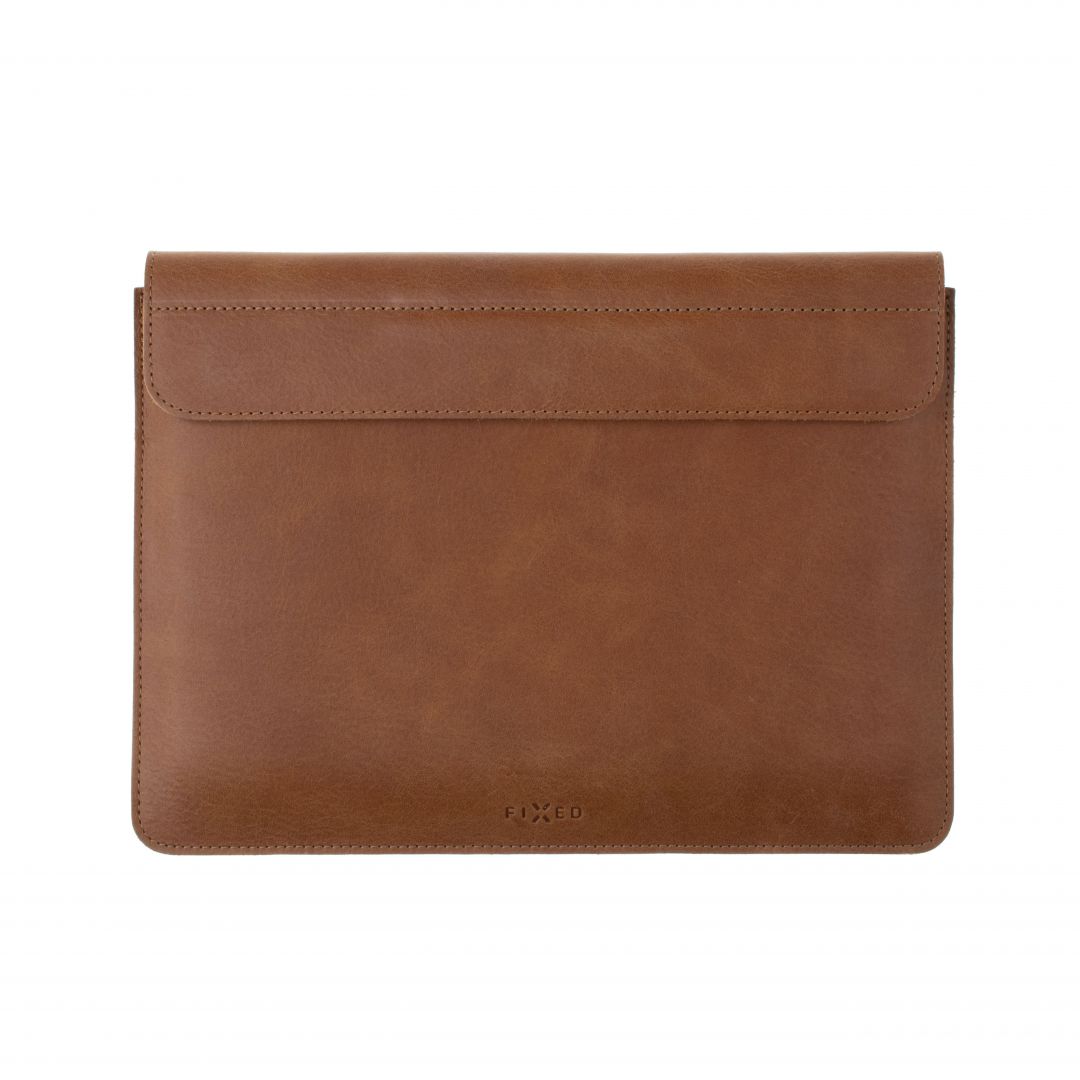 FIXED Leather case FIXED Oxford for Apple MacBook Pro 16 " (2019 and newer), brown