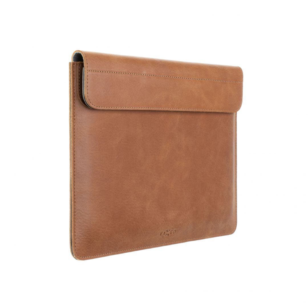 FIXED Leather case FIXED Oxford for Apple MacBook Pro 16 " (2019 and newer), brown