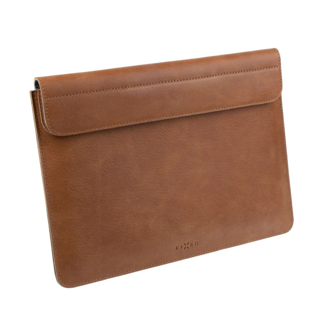 FIXED Leather case FIXED Oxford for Apple MacBook Pro 16 " (2019 and newer), brown