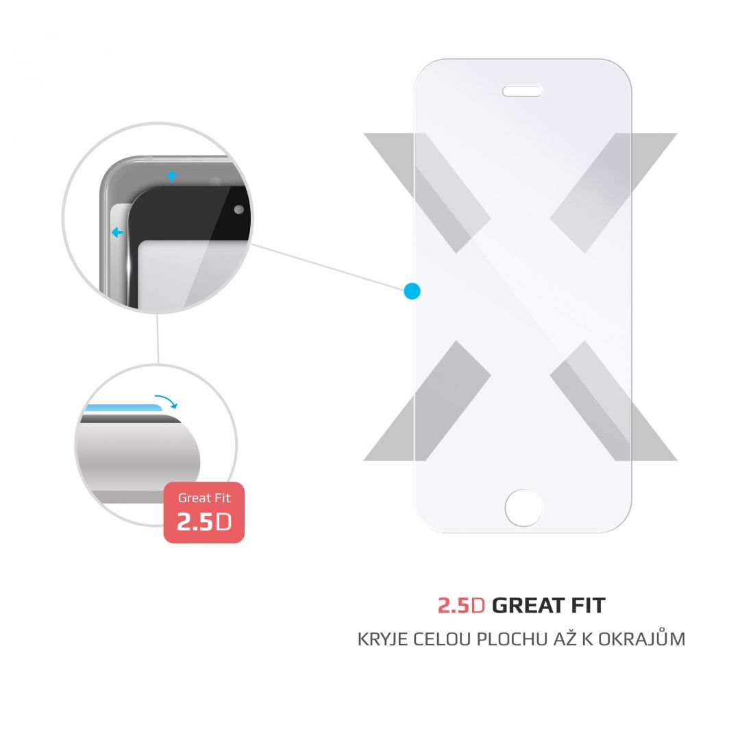 FIXED Tempered glass screen protector for Apple iPhone 5/5S/SE/5C, clear