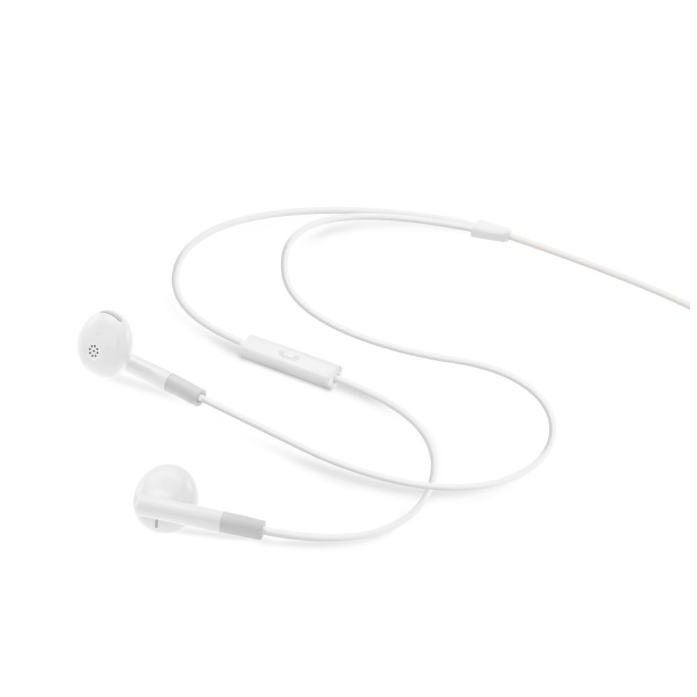 FIXED Headphones EGG2 with microphone and organizer, white