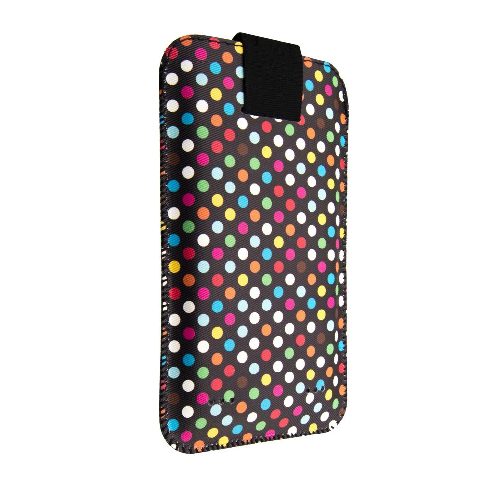 FIXED Case Soft Soft Slim with closure, PU leather, size 5XL, Rainbow Dots theme