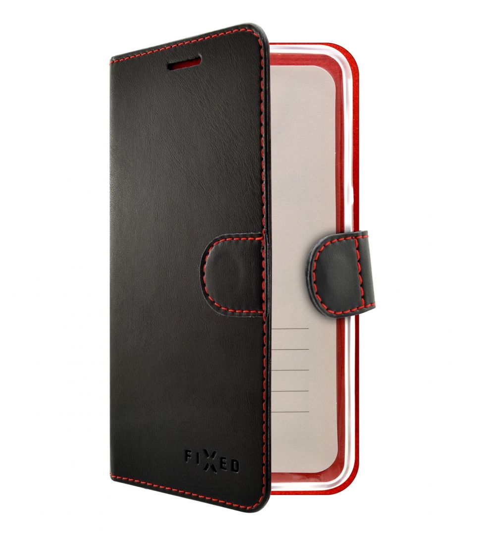 FIXED Wallet book case FIT for Nokia 6.1 Plus, black