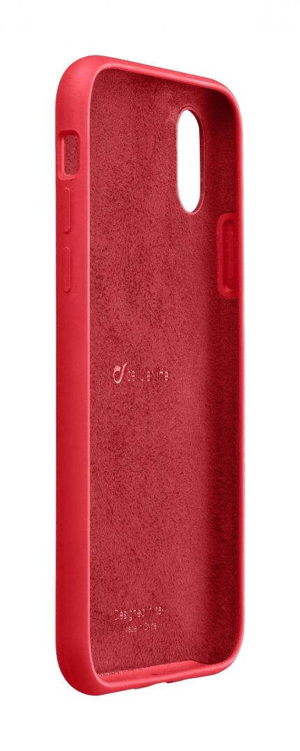 Cellularline Protective silicone cover SENSATION for Apple iPhone XS Max, red