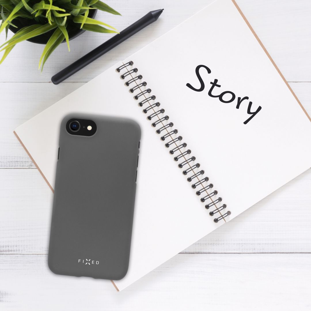 FIXED Rubber back cover Story for Xiaomi Redmi 6A, gray