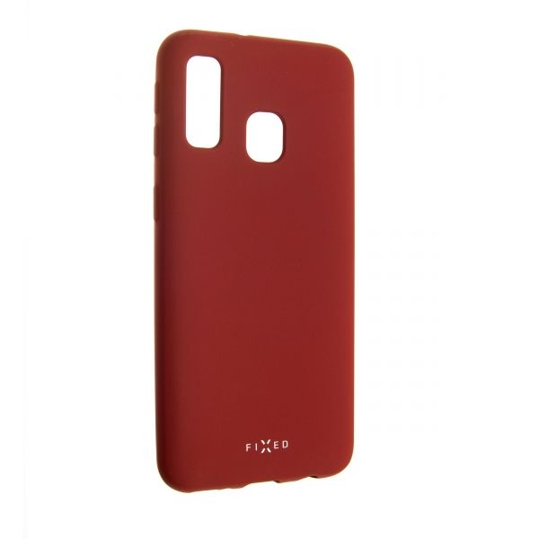 FIXED Rubber back cover Story for Samsung Galaxy A40, red