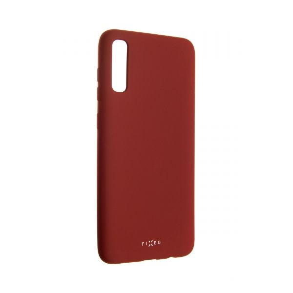 FIXED Rubber back cover Story for Samsung Galaxy A70, red