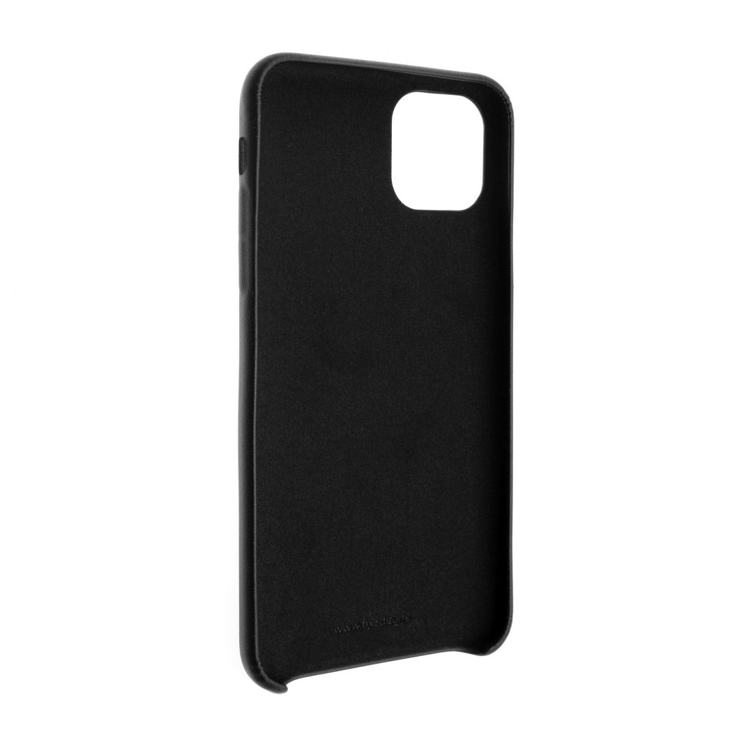 FIXED Back cover Tale for Apple iPhone 11 Pro Max, PU leather, black