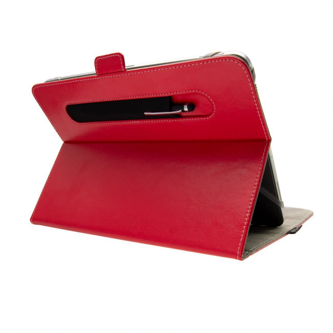 FIXED Novel case for 10,1" tablets with stand and stylus pocket, PU Leather, red