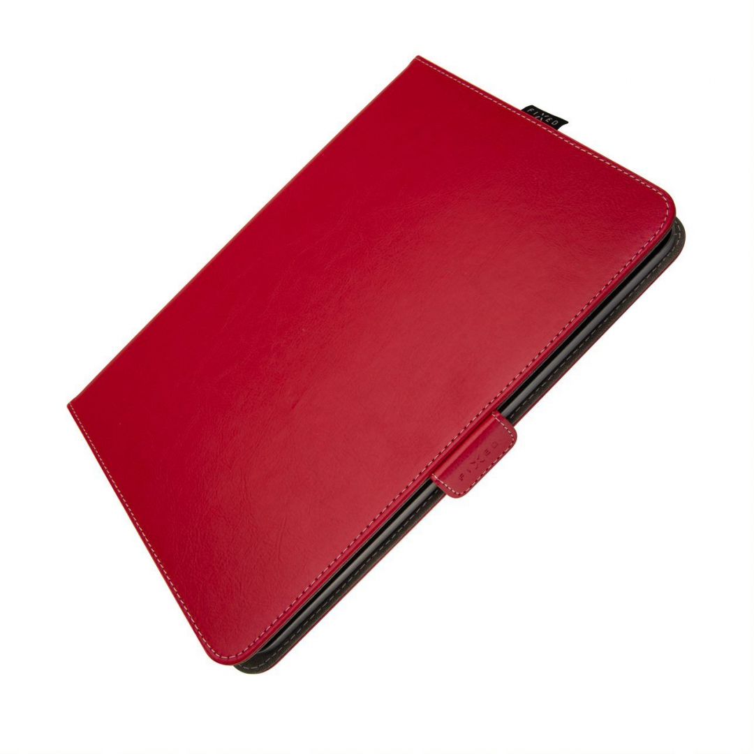 FIXED Novel case for 10,1" tablets with stand and stylus pocket, PU Leather, red