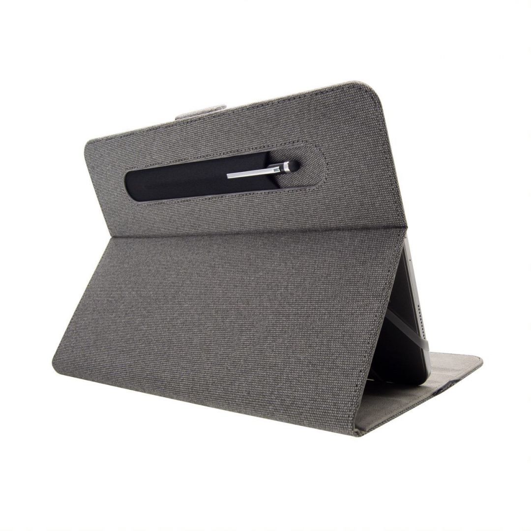 FIXED Novel fabric case for 10,1" tablets with stand and stylus pocket, dark gray