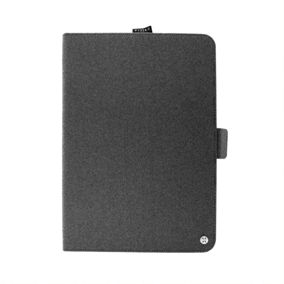 FIXED Novel fabric case for 10,1" tablets with stand and stylus pocket, dark gray