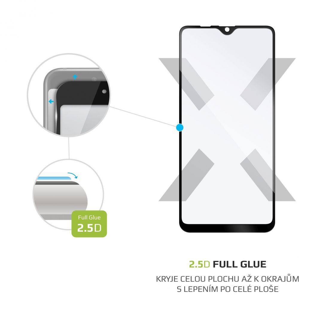 FIXED Tempered glass screen protector Full-Cover for Samsung Galaxy A10s, full screen bonding, black