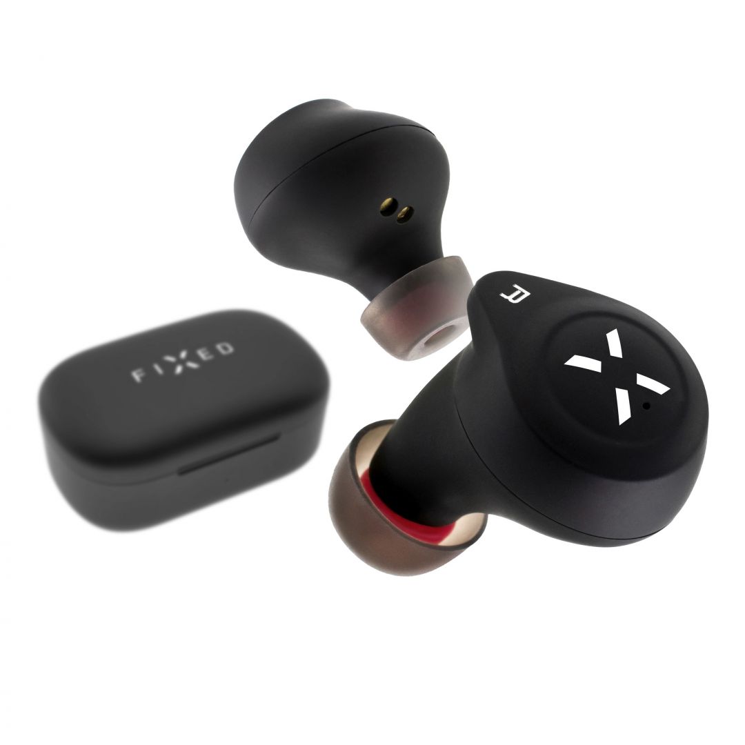 FIXED True Wireless headphones Boom HD with wireless charging, black