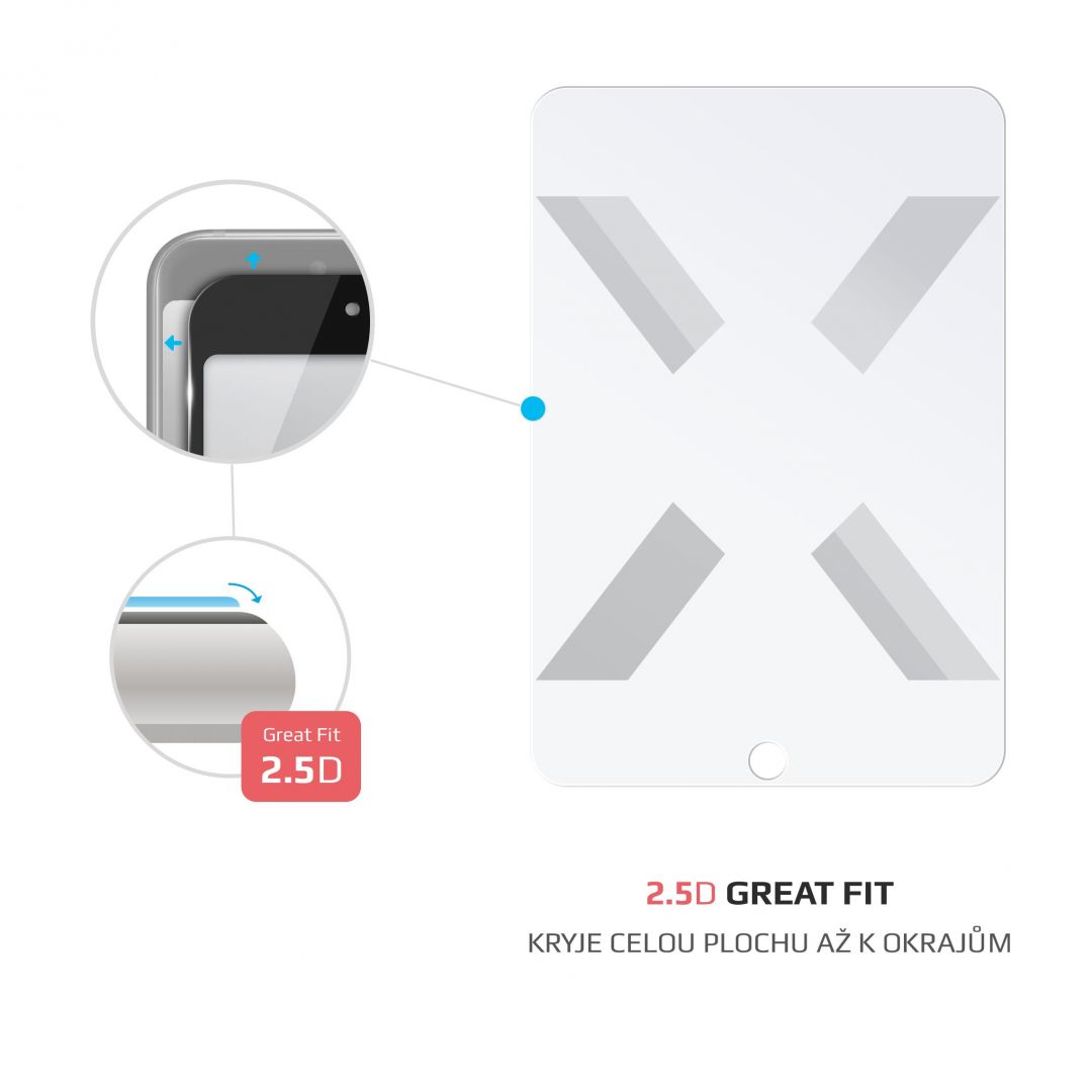 FIXED Tempered glass screen protector for Apple iPad 10.2"(2019/2020), clear