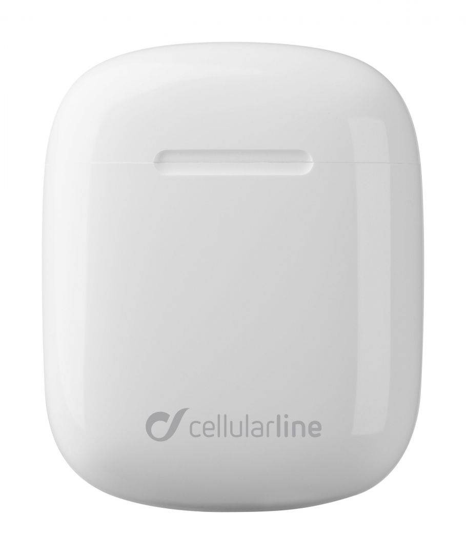 Cellularline True wireless headphones Aries with rechargeable case, Double Master technology, white