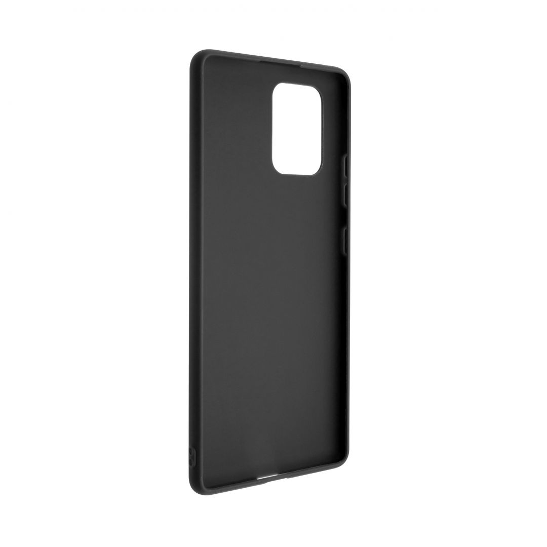 FIXED Rubber back cover Story for Samsung Galaxy S10 Lite, black