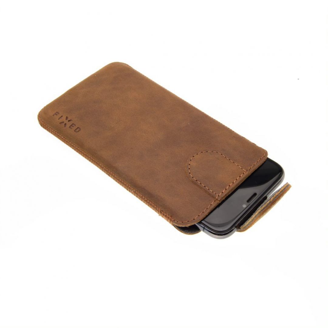 FIXED Leather case Posh, size 3XL, brown