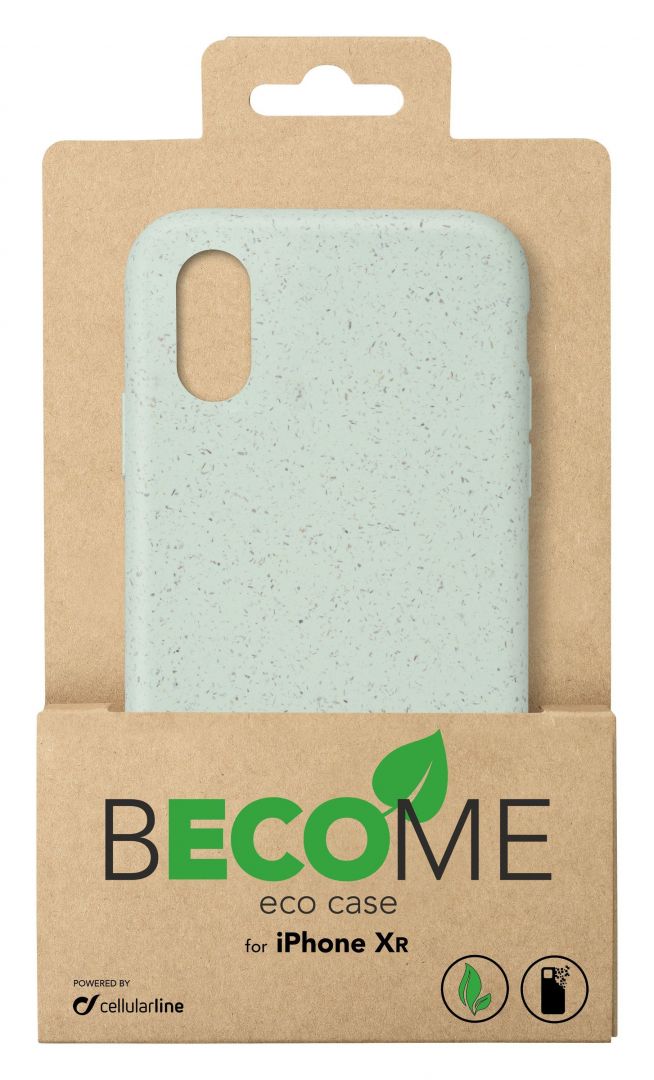 Cellularline KCompostable eco cover Become for Apple iPhone XR, light green