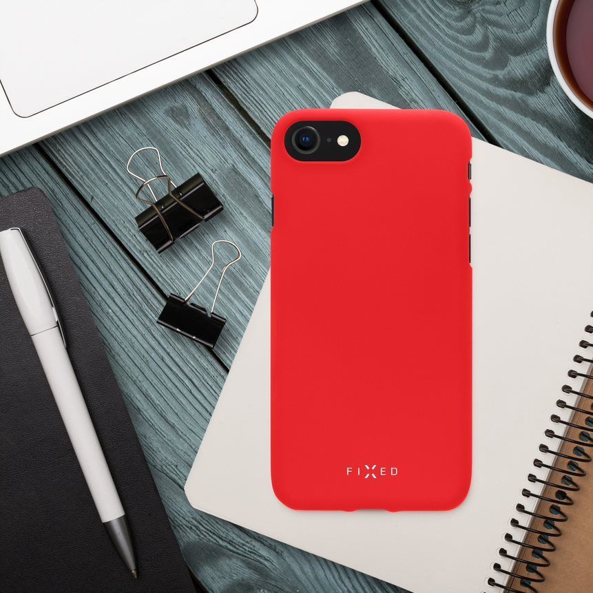 FIXED Rubber back cover Story for Xiaomi Redmi Note 9 Pro/9 Pro Max/Note 9S, red