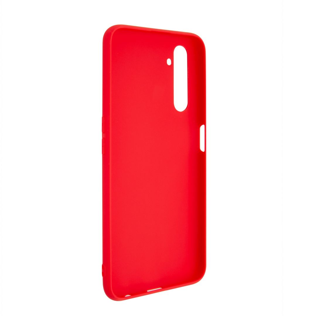 FIXED Rubber back cover Story for Realme 6 Pro, red