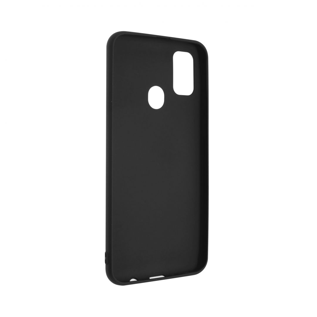 FIXED Rubber back cover Story for Samsung Galaxy M21, black