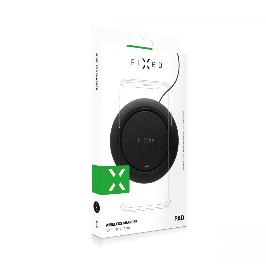 FIXED Pad for wireless charging, black