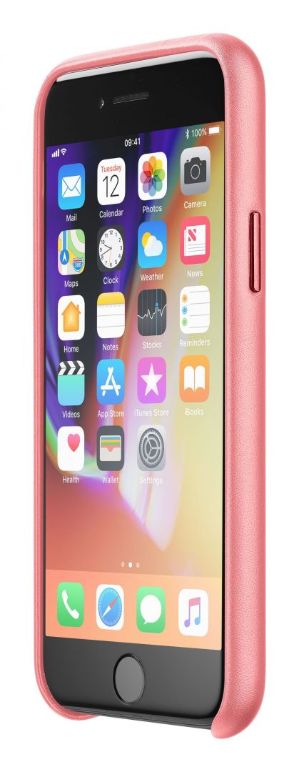 Cellularline Crotective cover Elite for Apple iPhone SE (2020)/8/7/6, PU leather, salmon