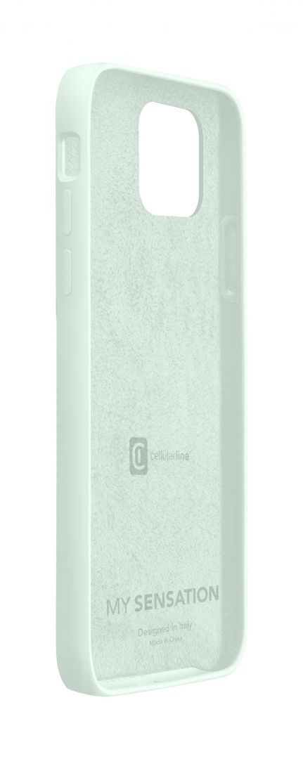 Cellularline Protective silicone cover Sensation for Apple iPhone 12, green