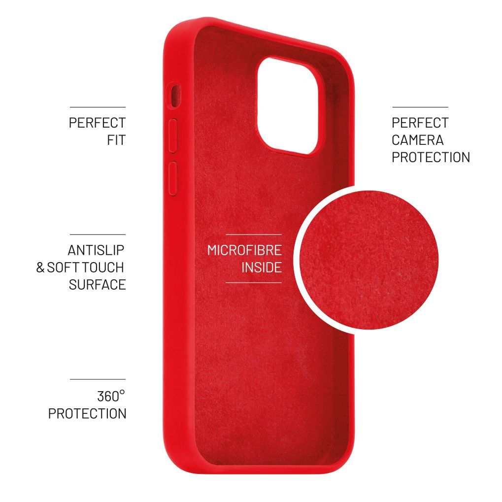 FIXED Back cover Flow for Apple iPhone 12 mini, red