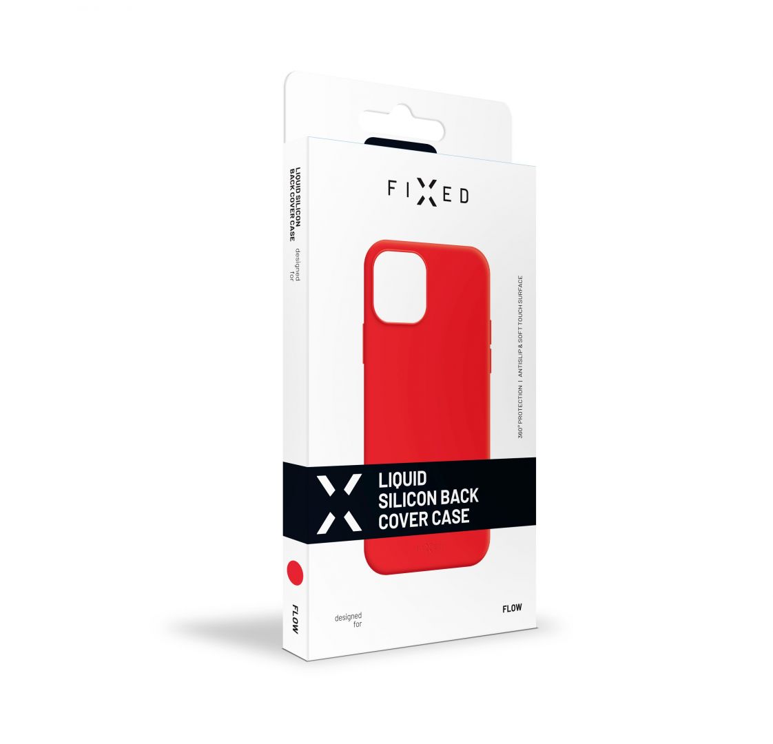 FIXED Back cover Flow for Apple iPhone 12 mini, red