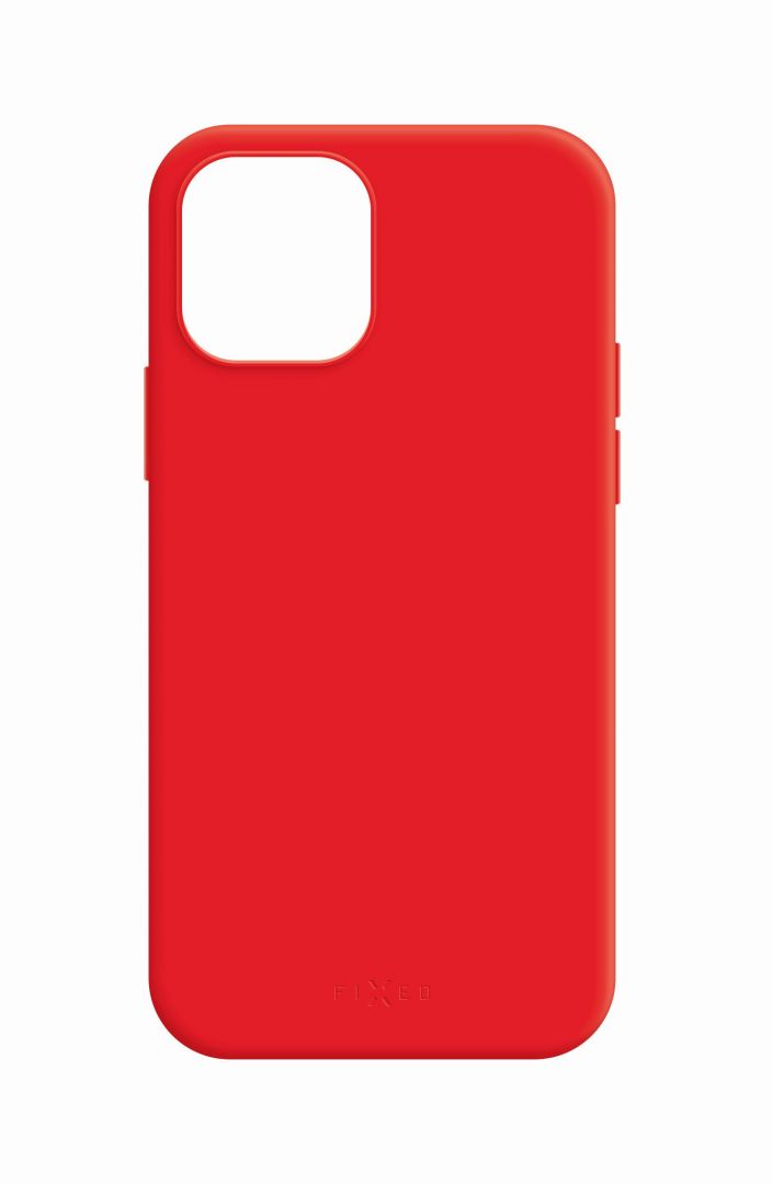 FIXED MagFlow back cover with Magsafe support for Apple iPhone 12 Pro Max, red