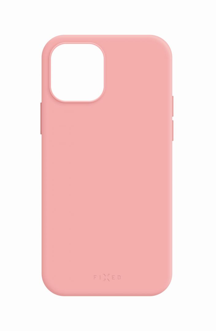 FIXED MagFlow back cover with Magsafe support for Apple iPhone 12 Pro Max, pink