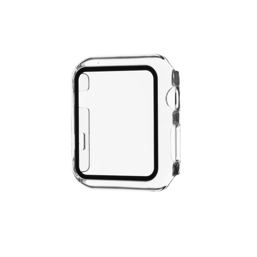 FIXED Protective case Pure with tempered glass for Apple Watch 42mm, clear