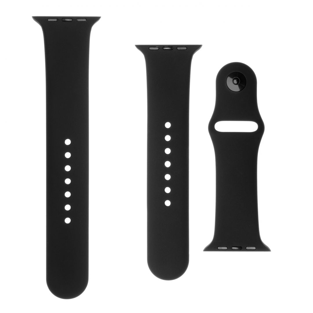 FIXED Silicone strap for Apple Watch 38 mm/40 mm, black