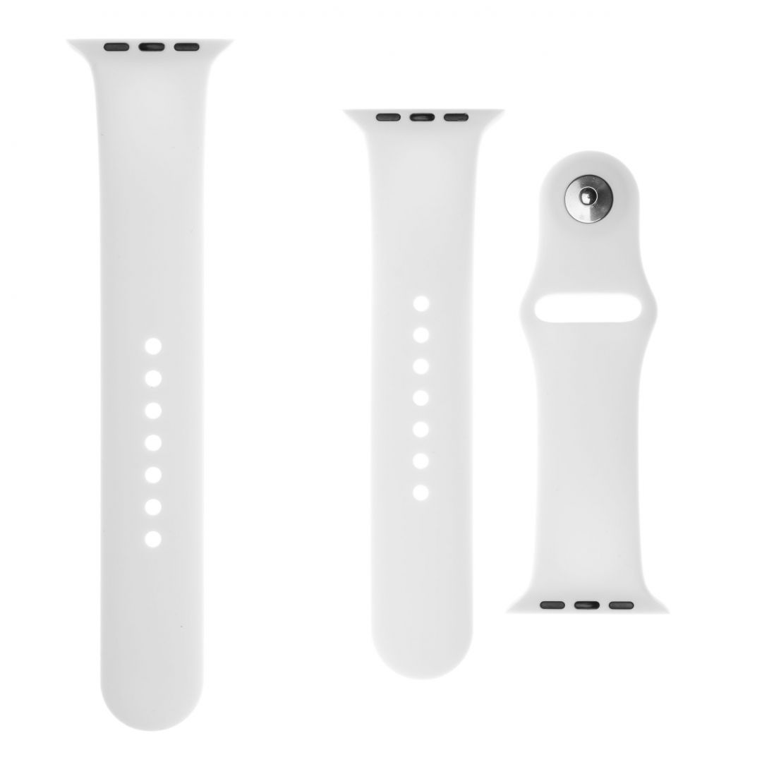 FIXED Silicone strap for Apple Watch 42 mm/44 mm, white