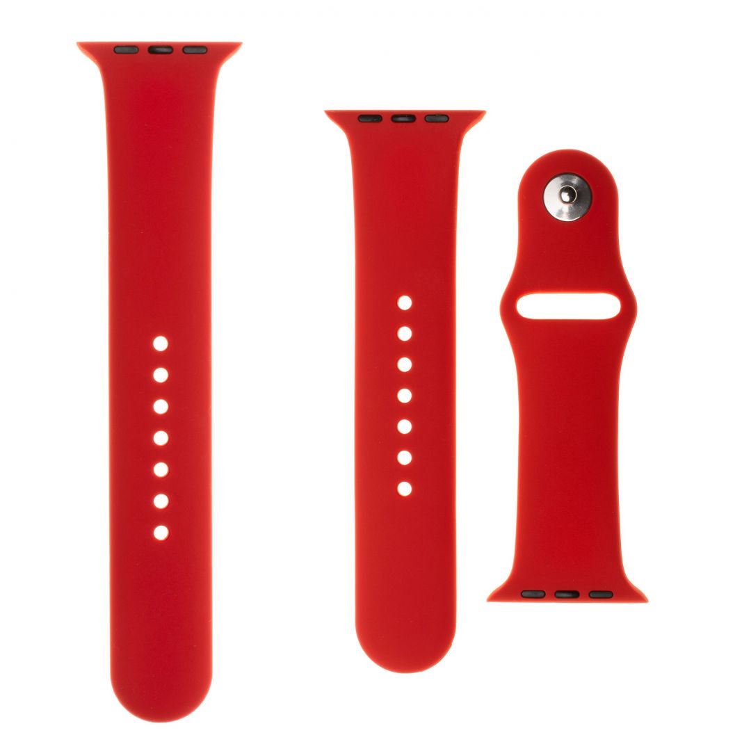 FIXED Silicone strap for Apple Watch 42 mm/44 mm, red