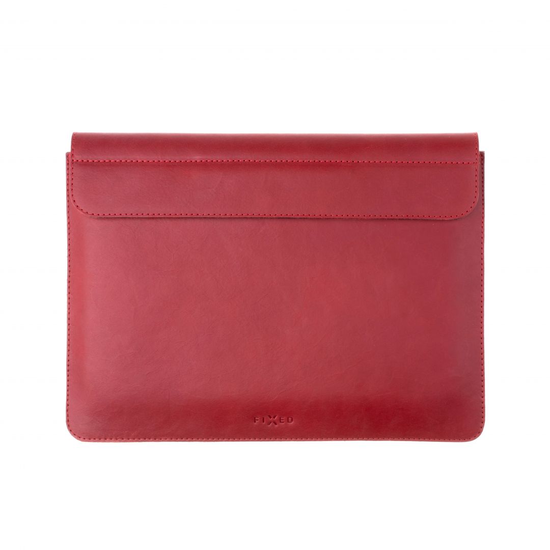 FIXED Leather case FIXED Oxford for Apple MacBook Air 13 " (until 2018), red